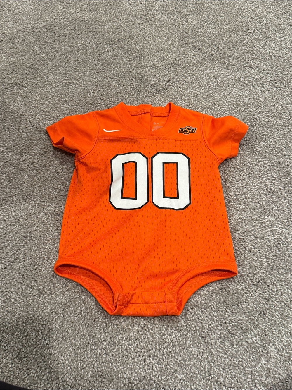 Oklahoma State University Cowboys baby onesie football jersey